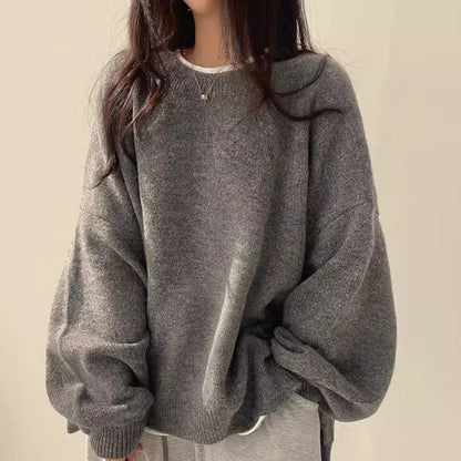Suéter coreano de forro polar extragrande