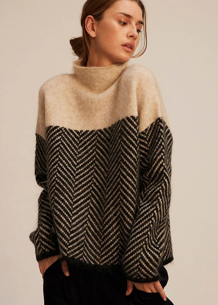Malene | Suéter elegante de cuello alto para mujer